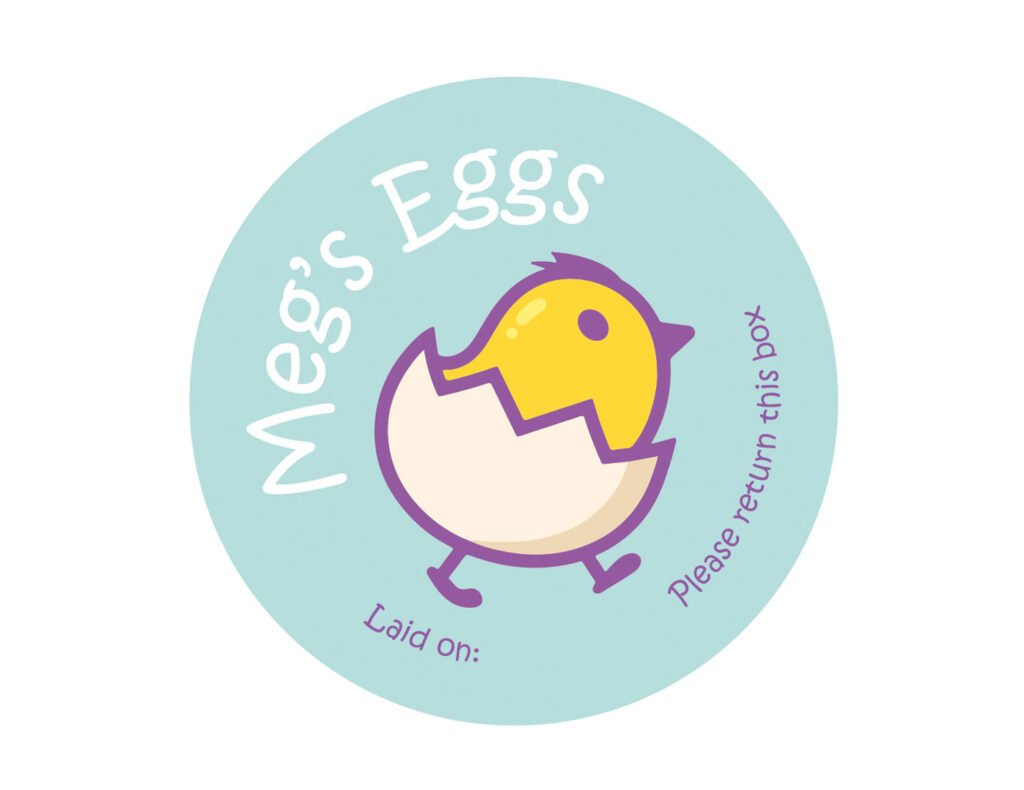 Meg's Eggs Logo design