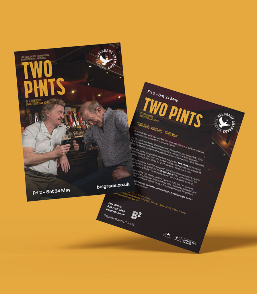 Two Pints artwork Belgrade Theatre